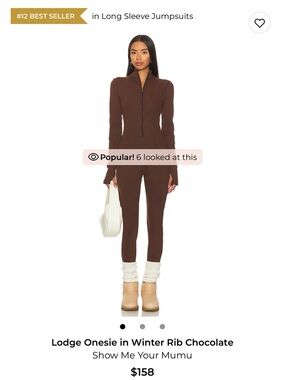 Show Me Your Mumu Rib-Knit Jumpsuit NWT